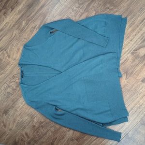 Eileen Fisher 100% Merino Wool Open Front Cardigan